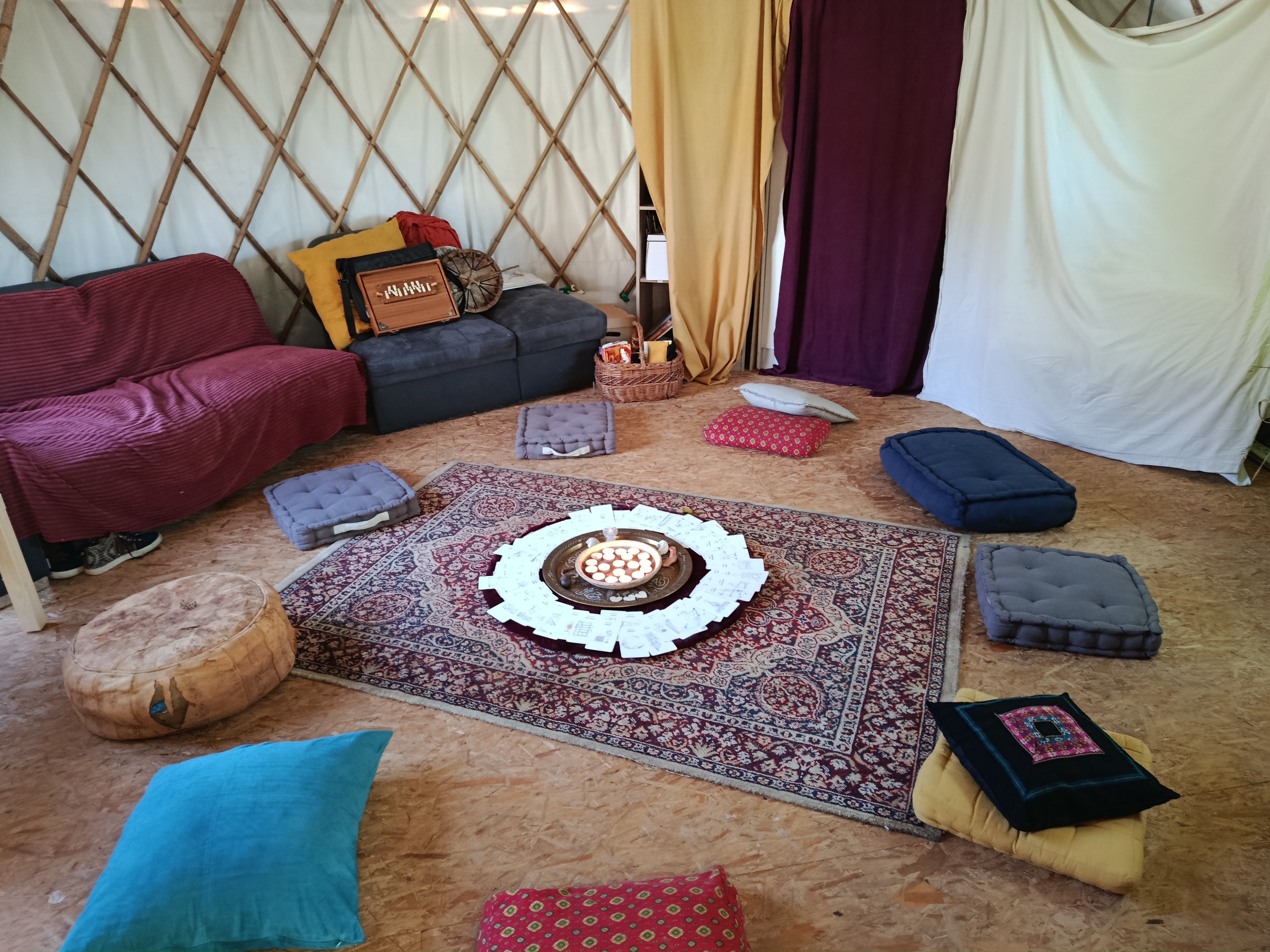 massage sous la yourte